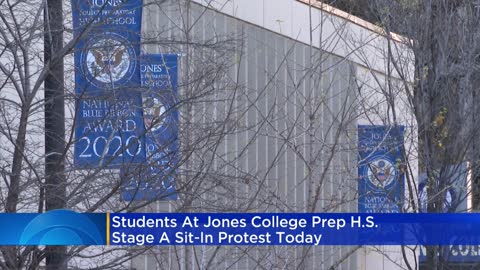 More than 100 Jones College Prep students walked out protesting principal's response to Halloween in