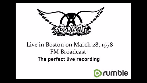 Aerosmith - Live in Boston 1978 (FM Broadcast)