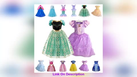 Best Seller Girls Princess Dress Kids Cinderella Snow White Aurora