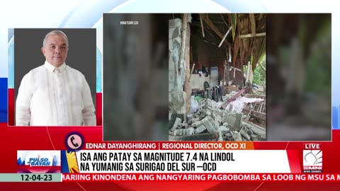 Update sa naganap na paglindol sa Surigao del Sur