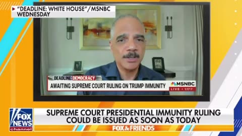 Why is Eric Holder pissing himself?