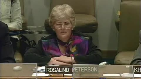 Rosalind Peterson Presents at 2007 UN Session on Weather Modification