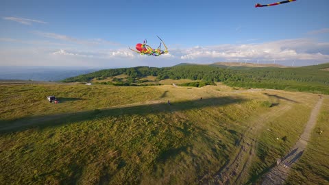 Colorful sunset of Buzludzha