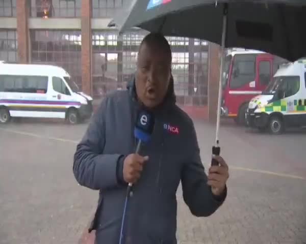 SA journalist in hail storm
