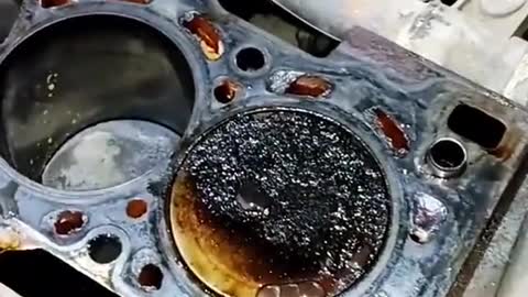 Automobile engine carbon deposition car repair
