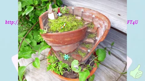 Enchanted Remnants: Crafting a Magical Fairy Mini Garden from Broken Pots