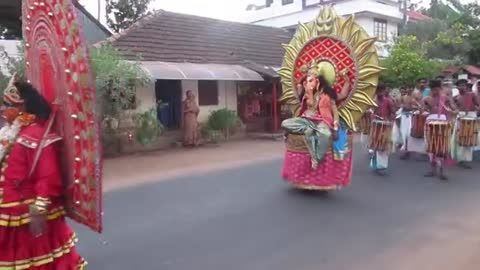 Kerala festival procession | Temple Festival in Kerala | Kerala tourism video |