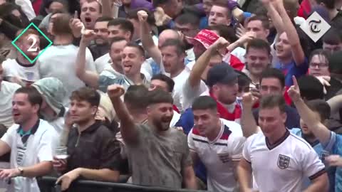 England fans celebrate best ever start to World Cup with six goal win against Iran in Qatar