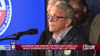 Ohio Governor Mike Dewine is in a BOOT following visit to East Palestine