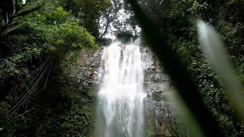 Nature's Majestic Beauty: Mesmerizing Waterfall Video with Calm Sounds