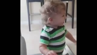 Adorable Baby Is Overly Excited That Dad's Home