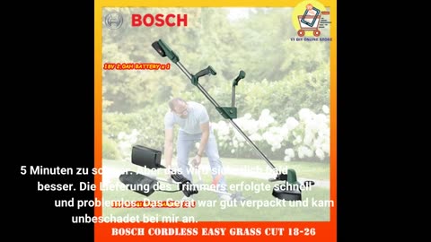 Käuferbewertungen : Bosch Akku Rasentrimmer EasyGrassCut 18V-26 (ohne Akku, 18 Volt Power)