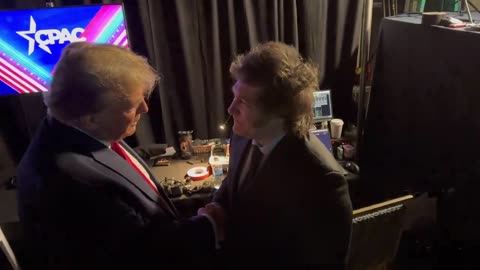 Watch What Happens When President Trump & President Milei Meet For The First Time