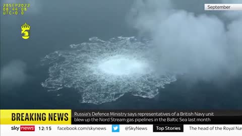 Russia blames 'British Navy' for gas pipeline damage