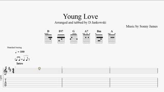 Guitar tabs for Young Love