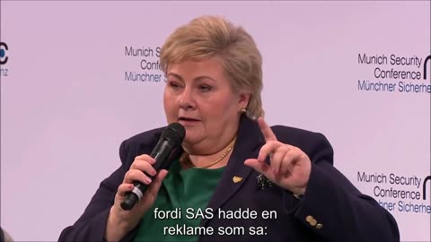 Tale av globalisten Erna Solberg