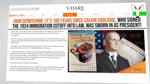 The Truth About President Calvin Coolidge (Republican) and What he did For Immigration?