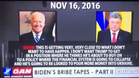 After Trump Inauguration Biden threatens Ukraine's Poroshenko w/ economic and physical consequences