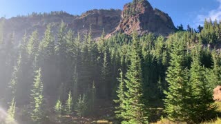Central Oregon - Mount Jefferson Wilderness - On Pace towards the Cliff Face