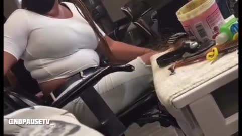 Women Upset With Stylist For Using Her Phone While Getting Service