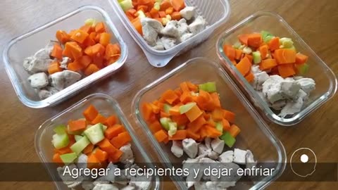 Easy to Make Chicken and veggie food preparation (Spanish cc)