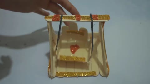 Mini Balanço de Palito de Sorvete - Lindo Para Sua Festa - DIY