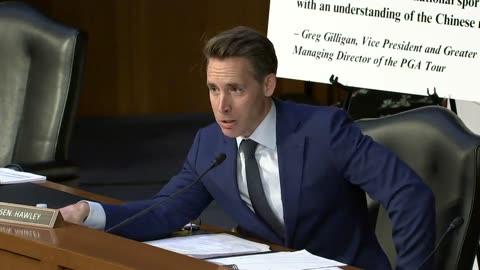 Josh Hawley grills PGA officials about their business deals with China
