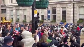 LONDON, UK: “DOWN WITH THE CROWN!” AND “NOT MY KING!” CHANTS FROM ANTI-MONARCHY PROTESTERS