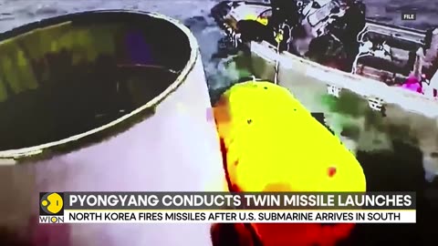North Korea fires missiles after US submarines arrives in South _ World News