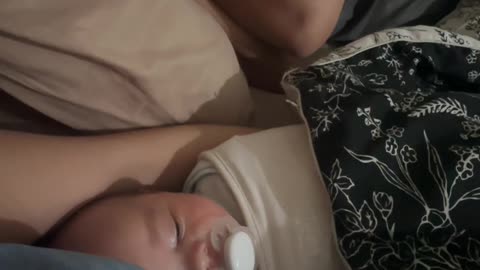 Dad's Snores Keep Newborn Awake