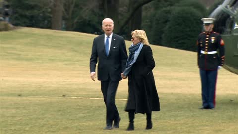 Oblivious Biden DISRESPECTS Marine standing inches from him