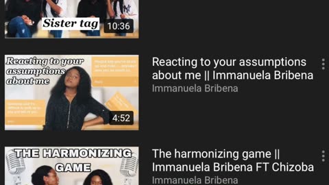 Subscribe Immanuela B youtube