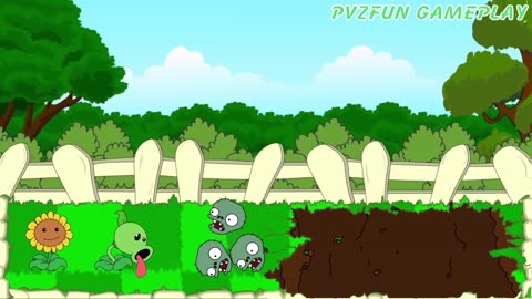 PLANTS VS ZOMBIES HEROES! Peashooter level 1, Spikeweed level 1000 vs Pole Vaulting Zombie