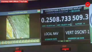 Chandrayaan 3 lander makes a successful and safe soft landing||ISRO Chandrayaan 3 landing