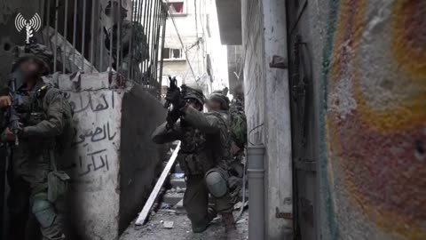 The IDF Israel forces operating at Shati camp in northern Gaza