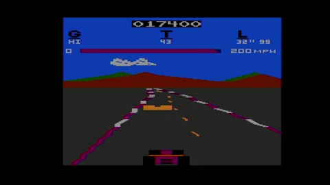 Pole Position - Atari 2600 - 1080p60 - mod S-Video Longhorn Enginee - Framemeister