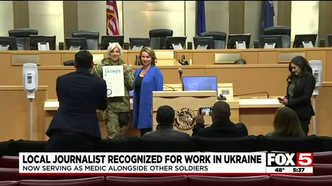 This isn't a Joke.Ukraine Journalist honored after threatening to have US Conservatives assassinated