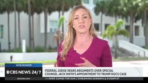 Inside the courtroom for arguments on Jack Smith's removal in Trump case CBS News