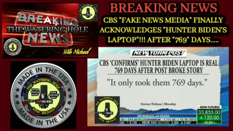 CBS FINALLY ADMITS THAT HUNTER BIDEN'S LAPTOP IS THE REAL DEAL!!!