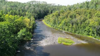 Drone captures beautiful canadian provincial park