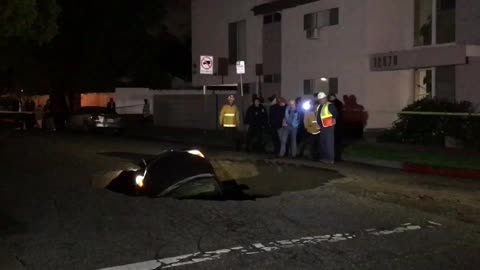 Sink Hole in Los Angeles