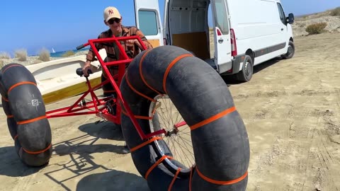 Epic bike-to-off-road transformation! From bicycle to all-terrain marvel 🚲