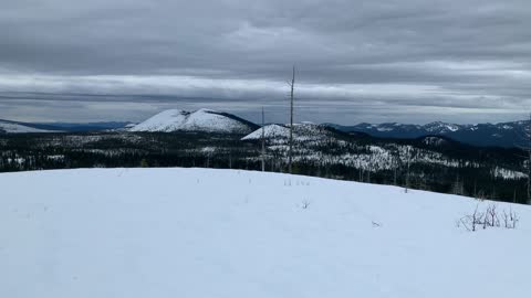 Very Windy 360 Mountain Panorama – Potato Hill Sno-Park – Central Oregon – 4K