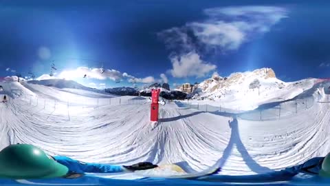 Canazei ski snow fun park 360degree - Belvedere - Val di Fassa - Dolomiti - Italy