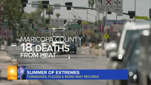 Tornadoes, floods and more heat records