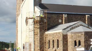 Stone Install Time Lapse of a Church