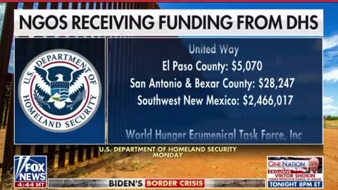 Look at all the money NGO’s are getting from DHS...YOU are paying for them to invade our country