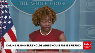 Reporter Grills Jean-Pierre After Trans Influencer Goes Topless At WH Pride Celebration