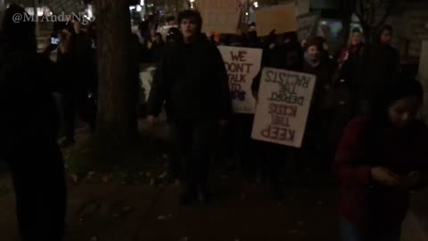 Nov 6 2018 Portland 1.1 blm-antifa chant 'no ICE no KKK no facist usa'