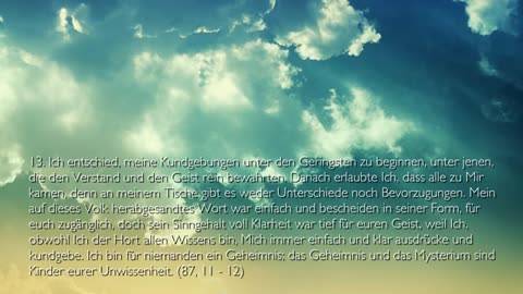 UNTERWEISUNG DURCH GÖTTLICHE KUNDGABEN ❤️ Jesus Christus offenbart Das Dritte Testament Kapitel 4